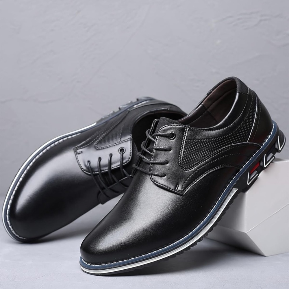 Men’s Dress Shoes Casual Business Oxford Derby Orthopedic Leather Comfort 12.5‎ - Picture 5 of 9